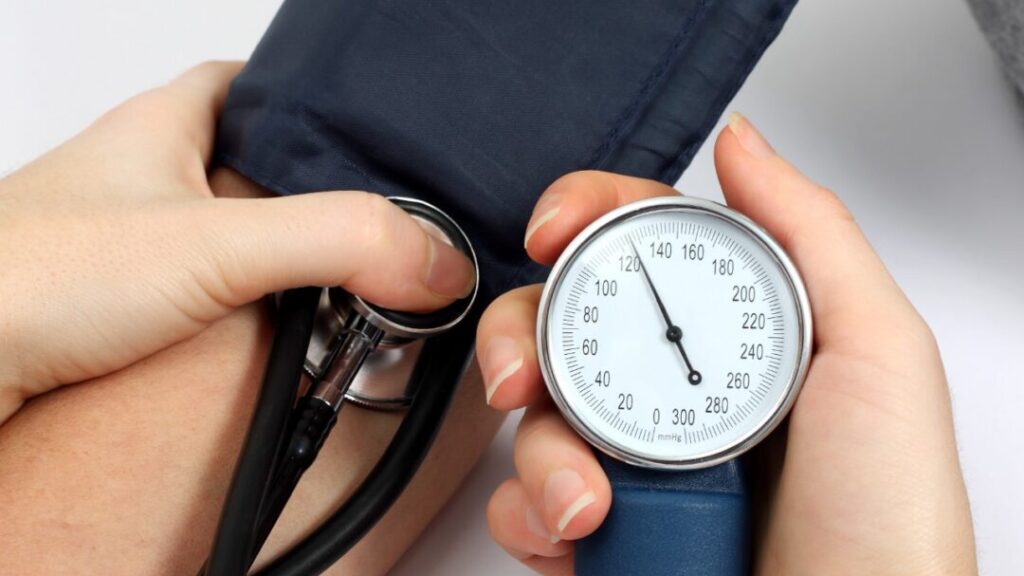 What are the effects of high blood pressure in the brain?