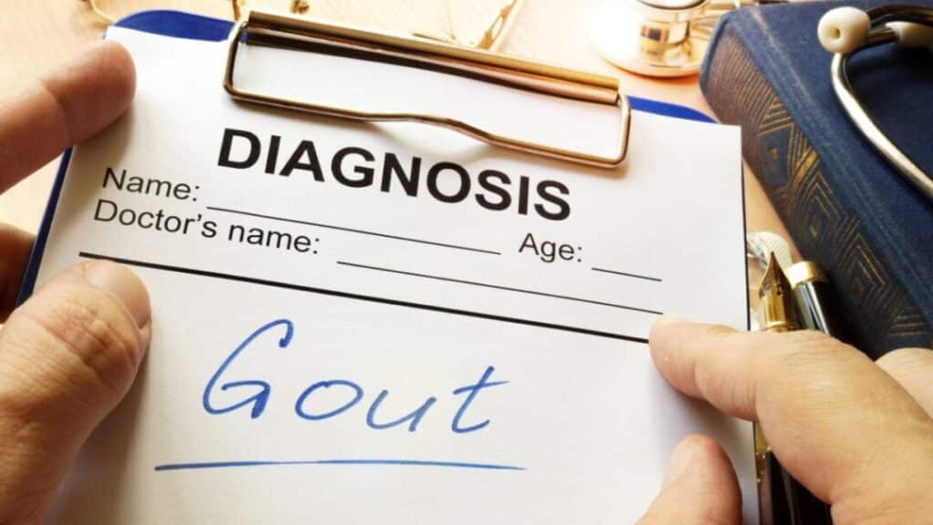 What are the symptoms and the treatment for gout?