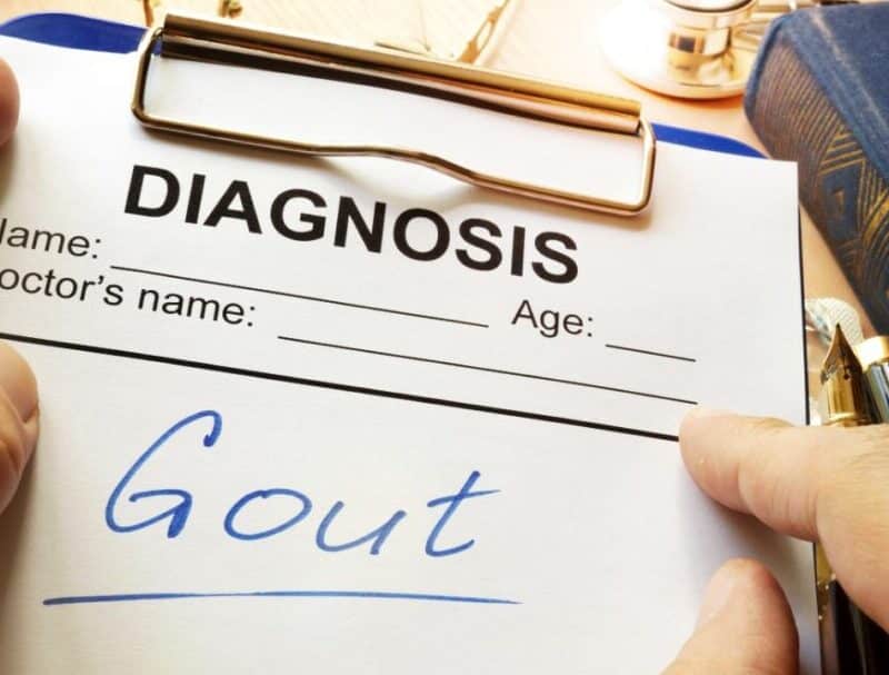 What are the symptoms and the treatment for gout?