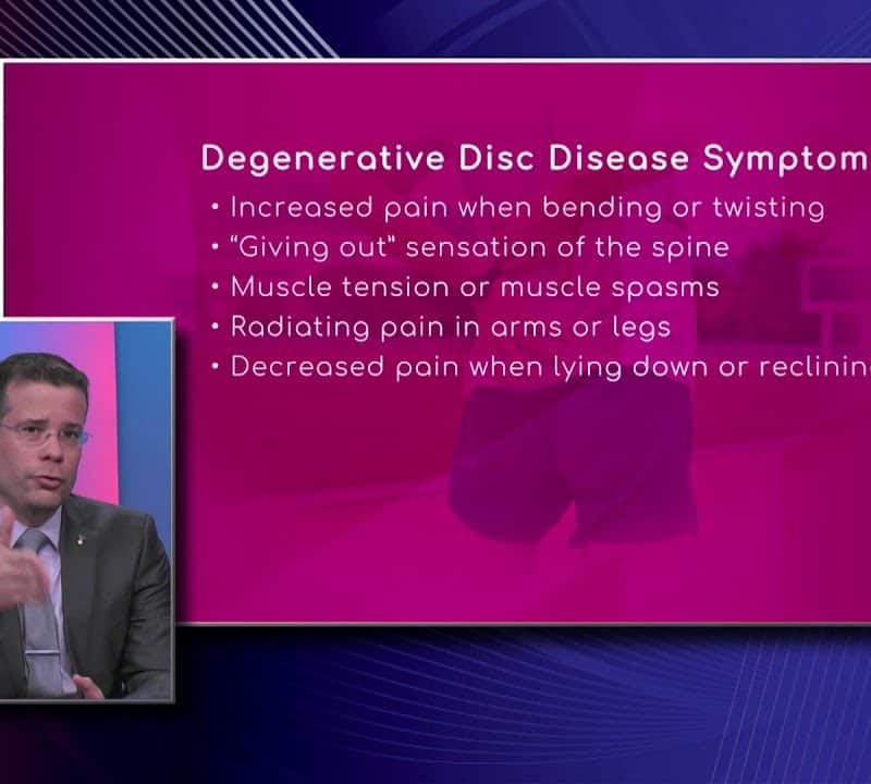 Symptoms of Degenerative Disc Disease
