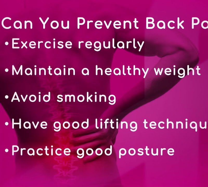Tips for a Healthy Back