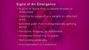 Signs of an Emergency
