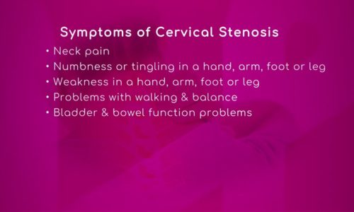 Symptoms of Cervical Spinal Stenosis