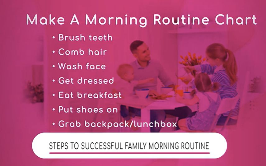Making a Morning Routine for Kids