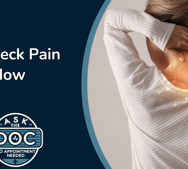 Say Goodbye to Neck Pain: Expert Advice